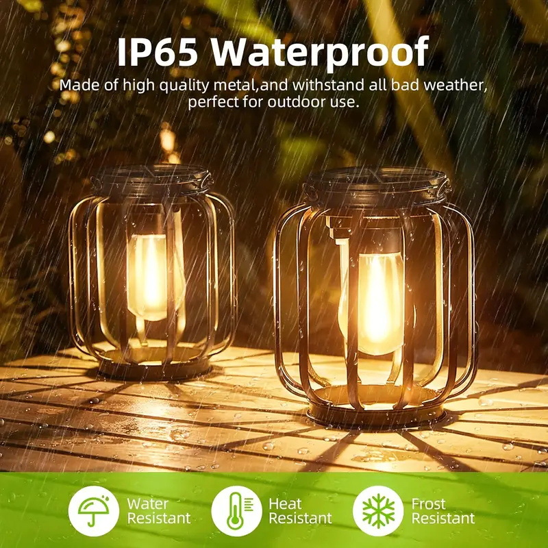Outdoor Lighting Pendant - Solar Wrought Iron Lights Vintage Pendant