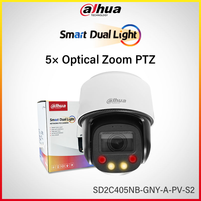 Outdoor Lighting No Electricity - Dahua 4MP 5x Optical Zoom Smart