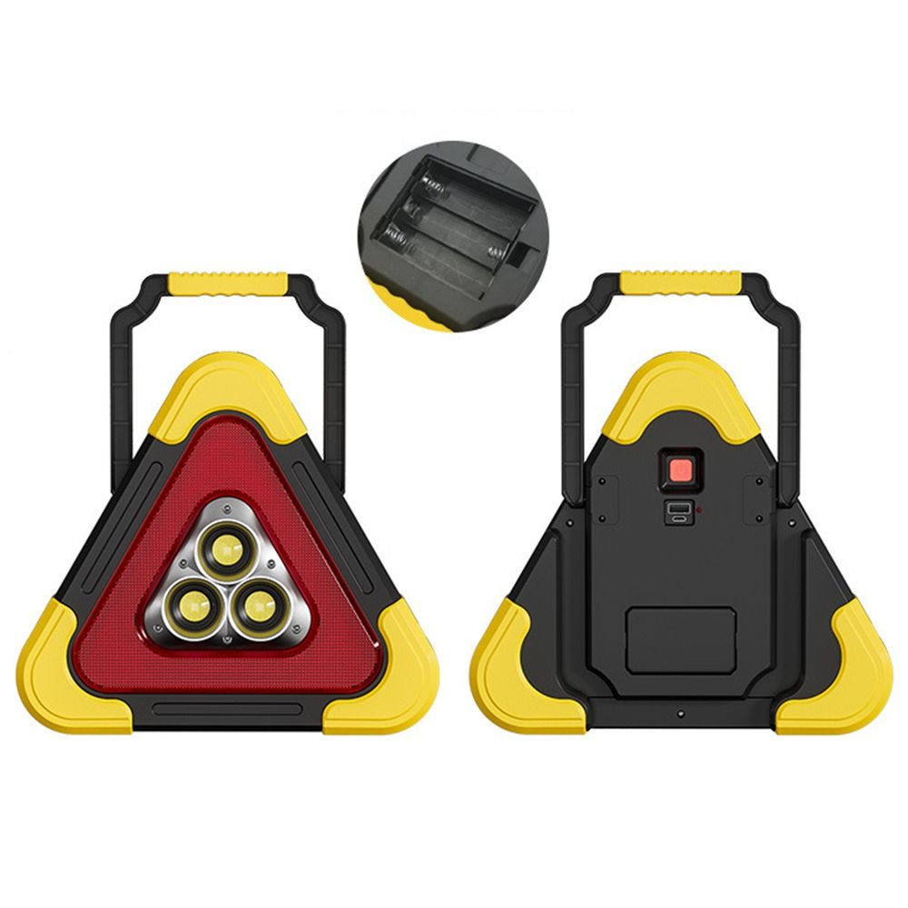 Bollard Light Garden - 2-IN-1 Roadside Warning Light 4 Modes