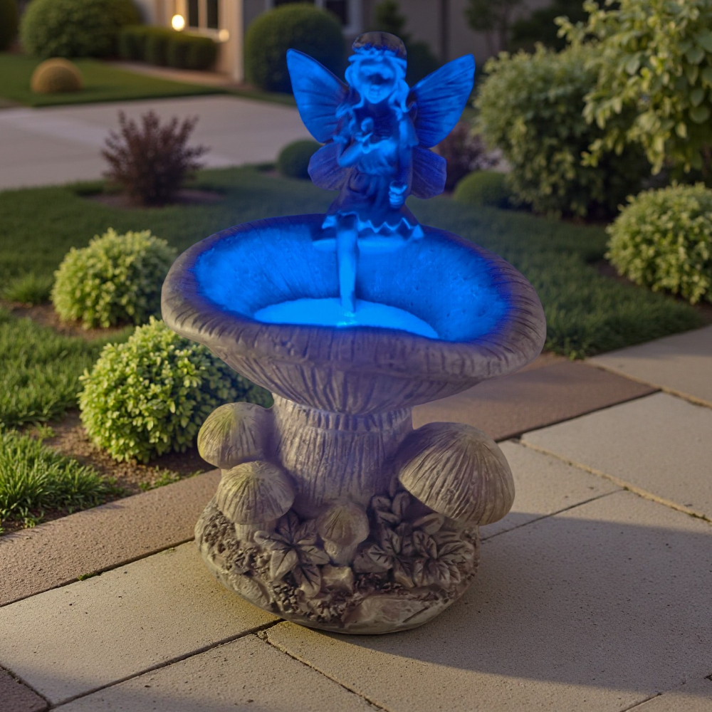 Bollard Light Garden - Creative Flower Fairy Solar Night Light