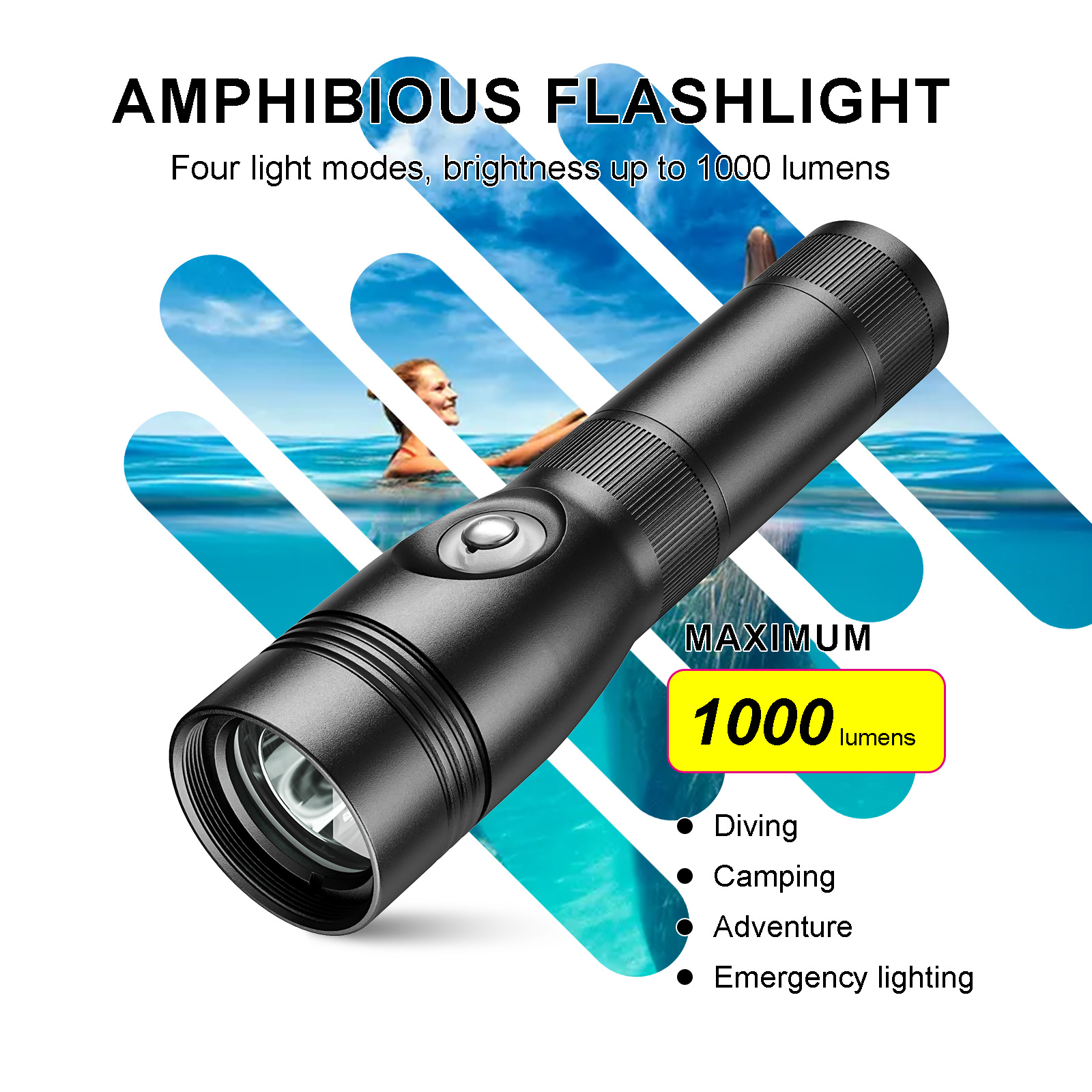 Outdoor Lighting In Photography - Sea frogs 1000 lumen diving lamp
