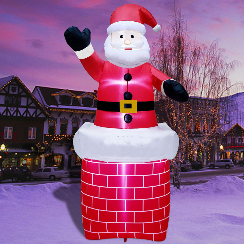 Christmas Inflatable Waving Sa – Outdoor Lighting Up And Down recenzja i cena
