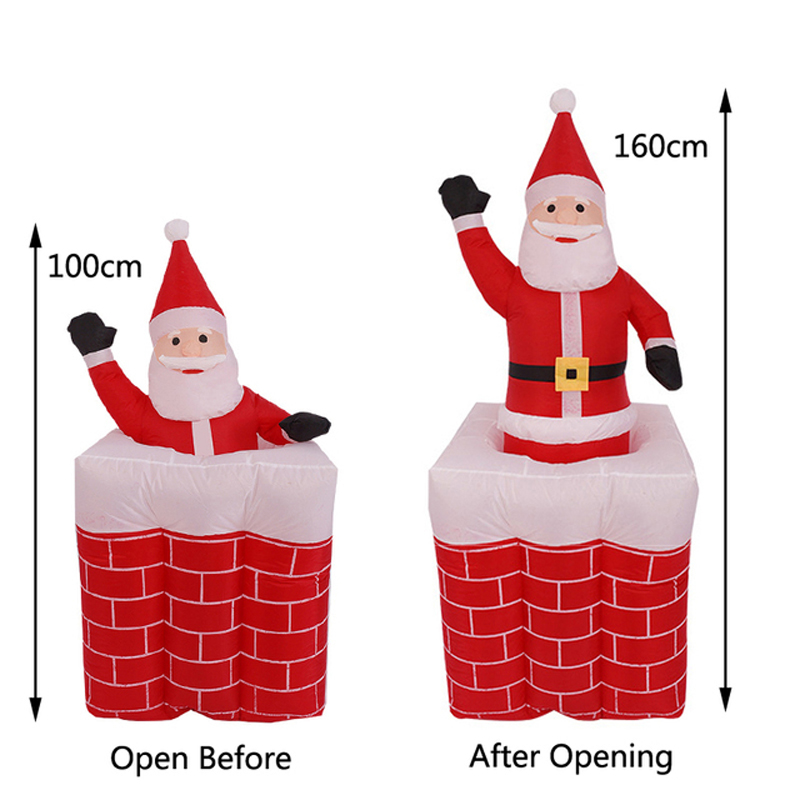 Christmas Inflatable Waving Sa – Outdoor Lighting Up And Down recenzja i cena