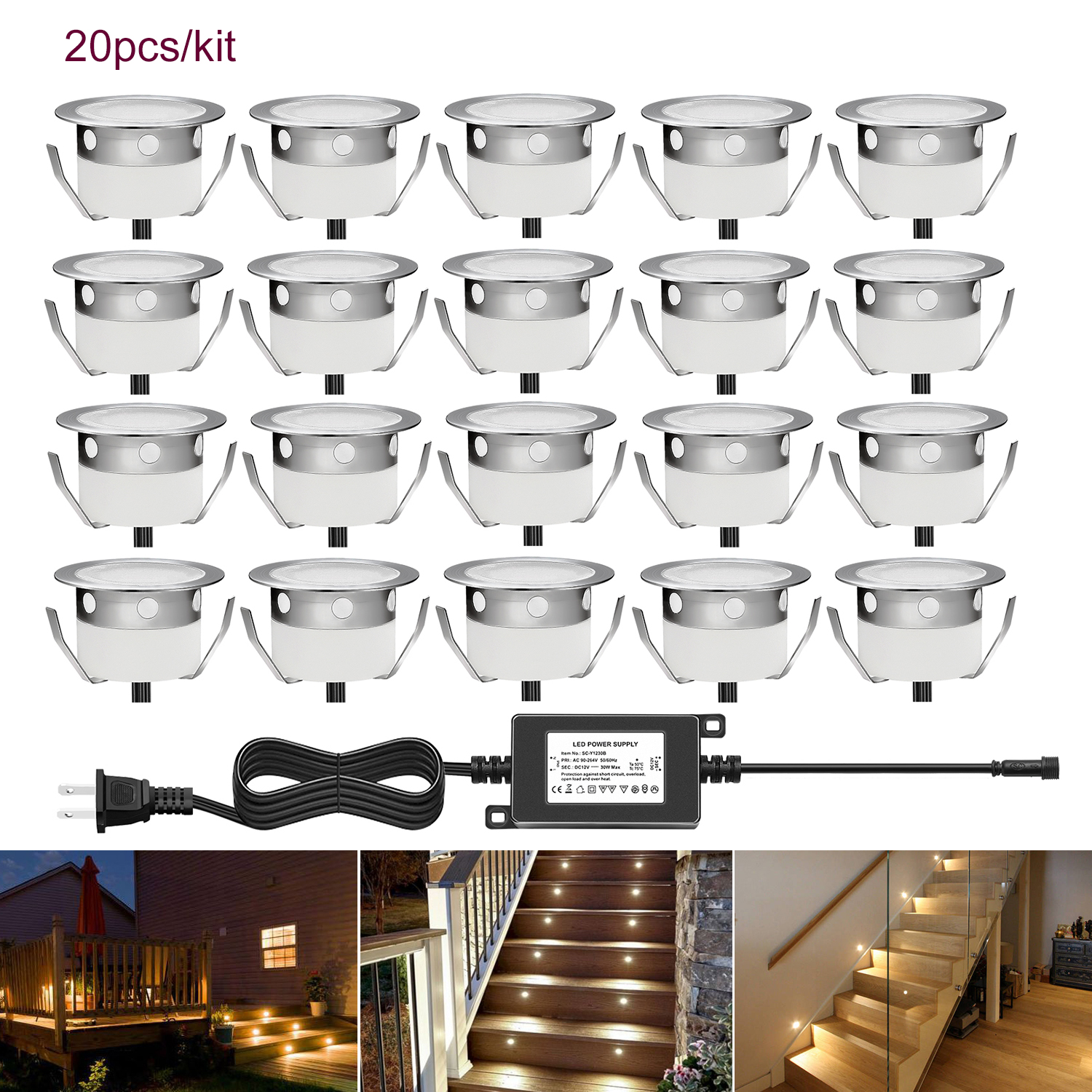 QACA LED Low Voltage Recessed  – Outdoor Lighting Recessed recenzja i cena
