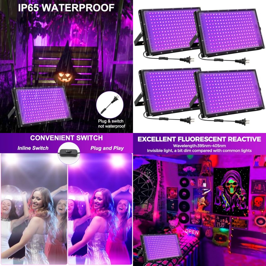 200W LED Black Lights for Glow – Led Flood Light recenzja i cena