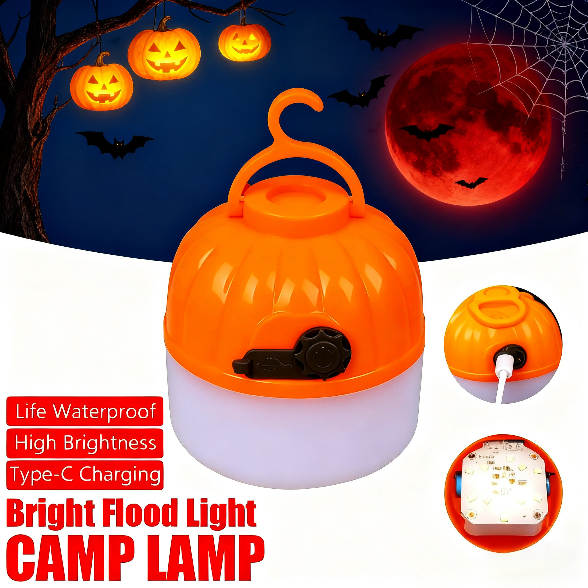 Mini Portable Halloween Pumpki – Led Flood Light recenzja i cena