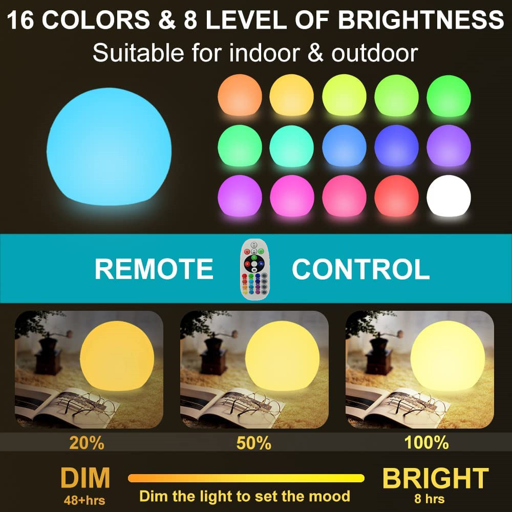 Rechargeable LED Glowing Ball  – Bollard Light Garden recenzja i cena