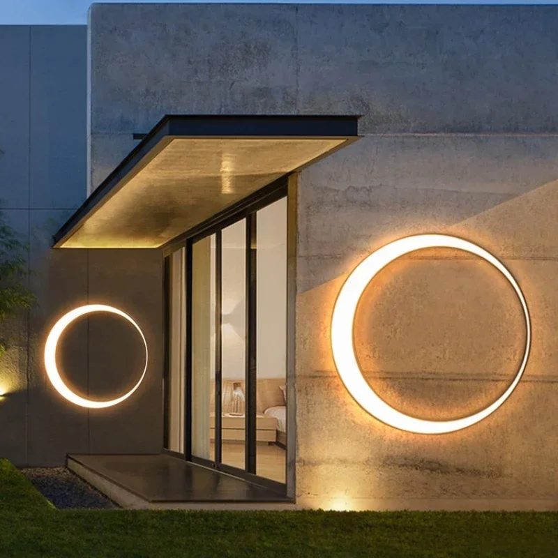 Modern Outdoor Waterproof Moon – Outdoor Lighting Up And Down recenzja i cena