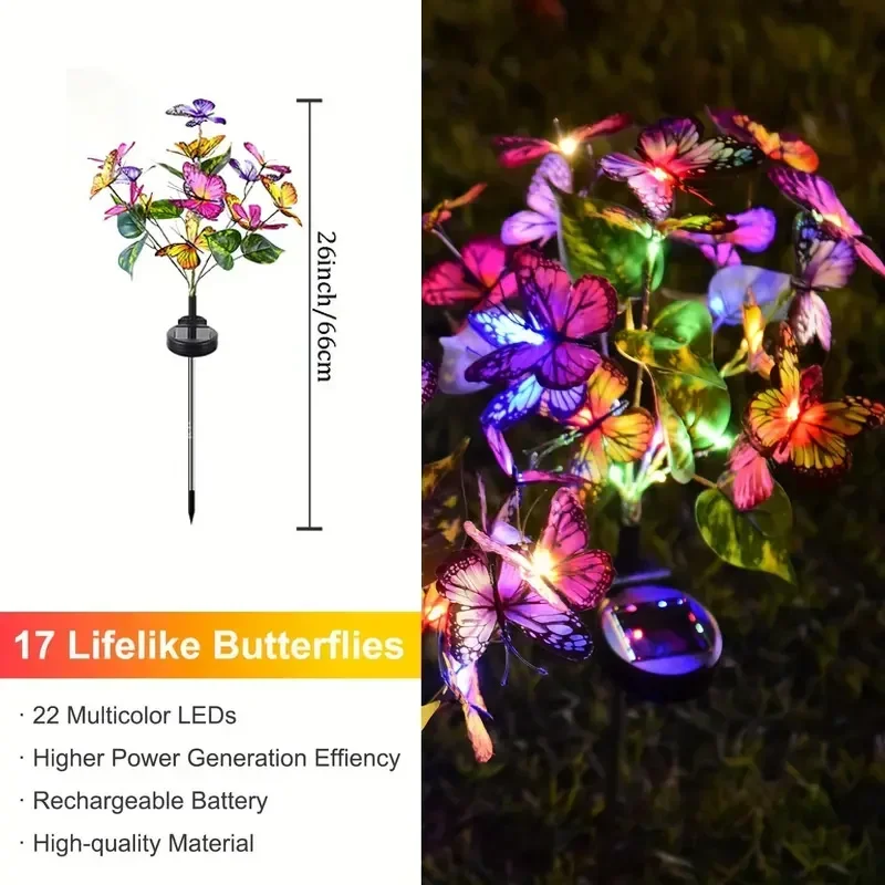 Solar LED Butterfly Garden Lig – Outdoor Lighting Permanent recenzja i cena