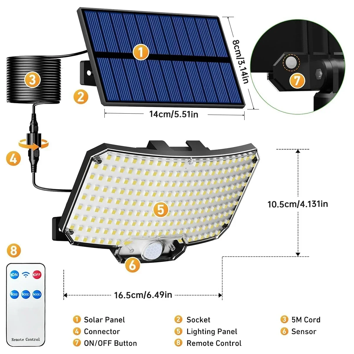 234LED Solar Outdoor Lights Mo – Outdoor Lighting Sensor recenzja i cena