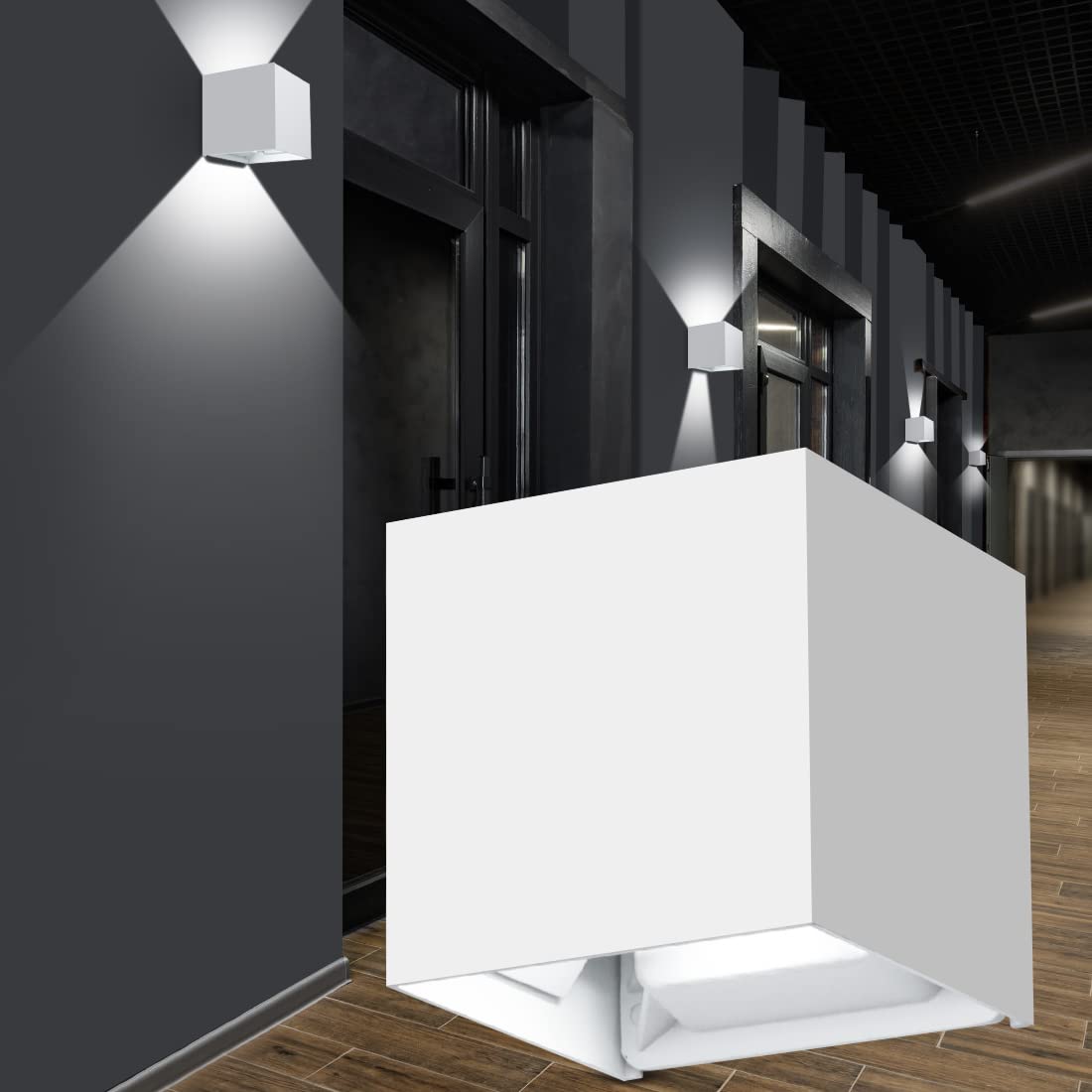 Outdoor Aluminum Square Wall L – Outdoor Lighting Up And Down recenzja i cena