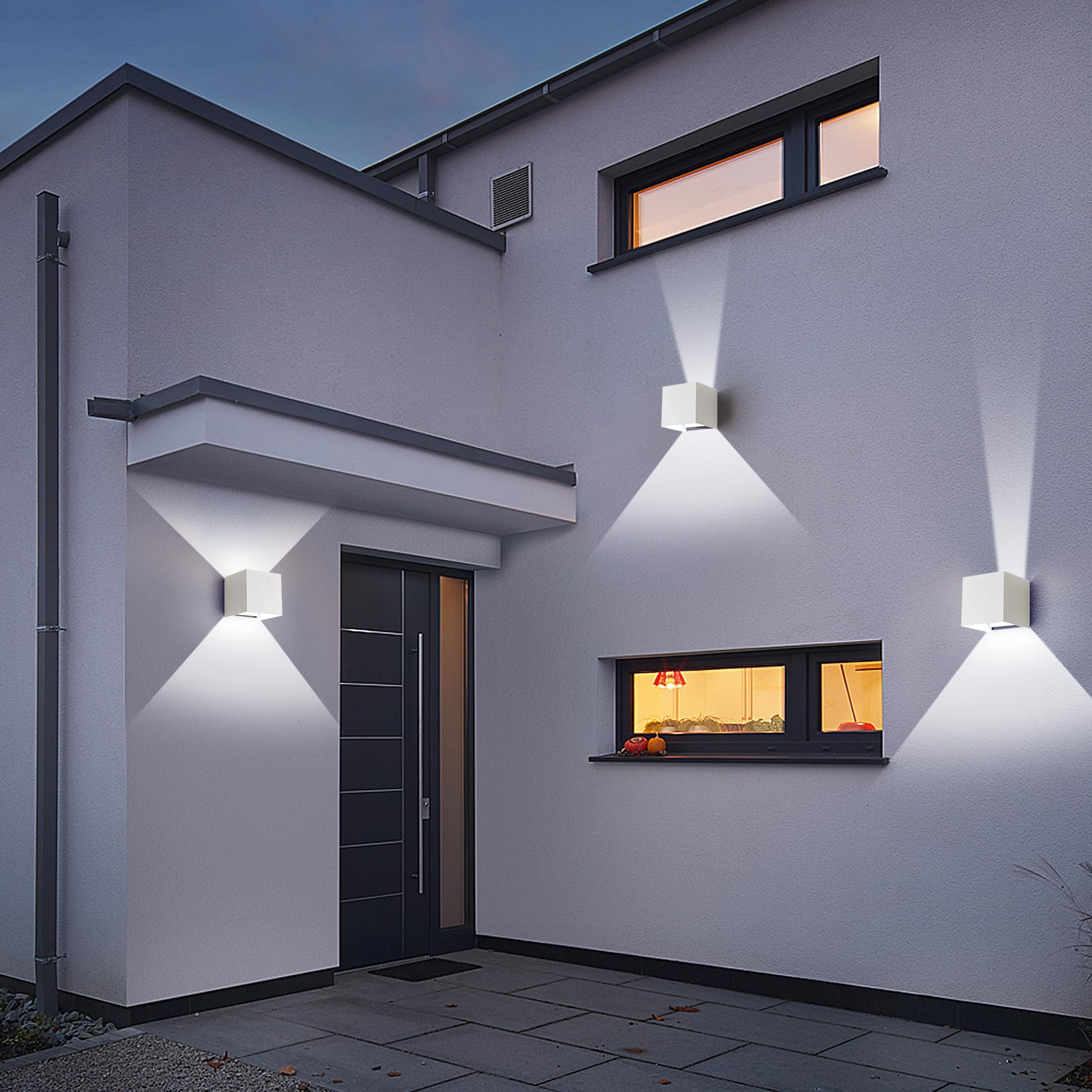 Outdoor Aluminum Square Wall L – Outdoor Lighting Up And Down recenzja i cena