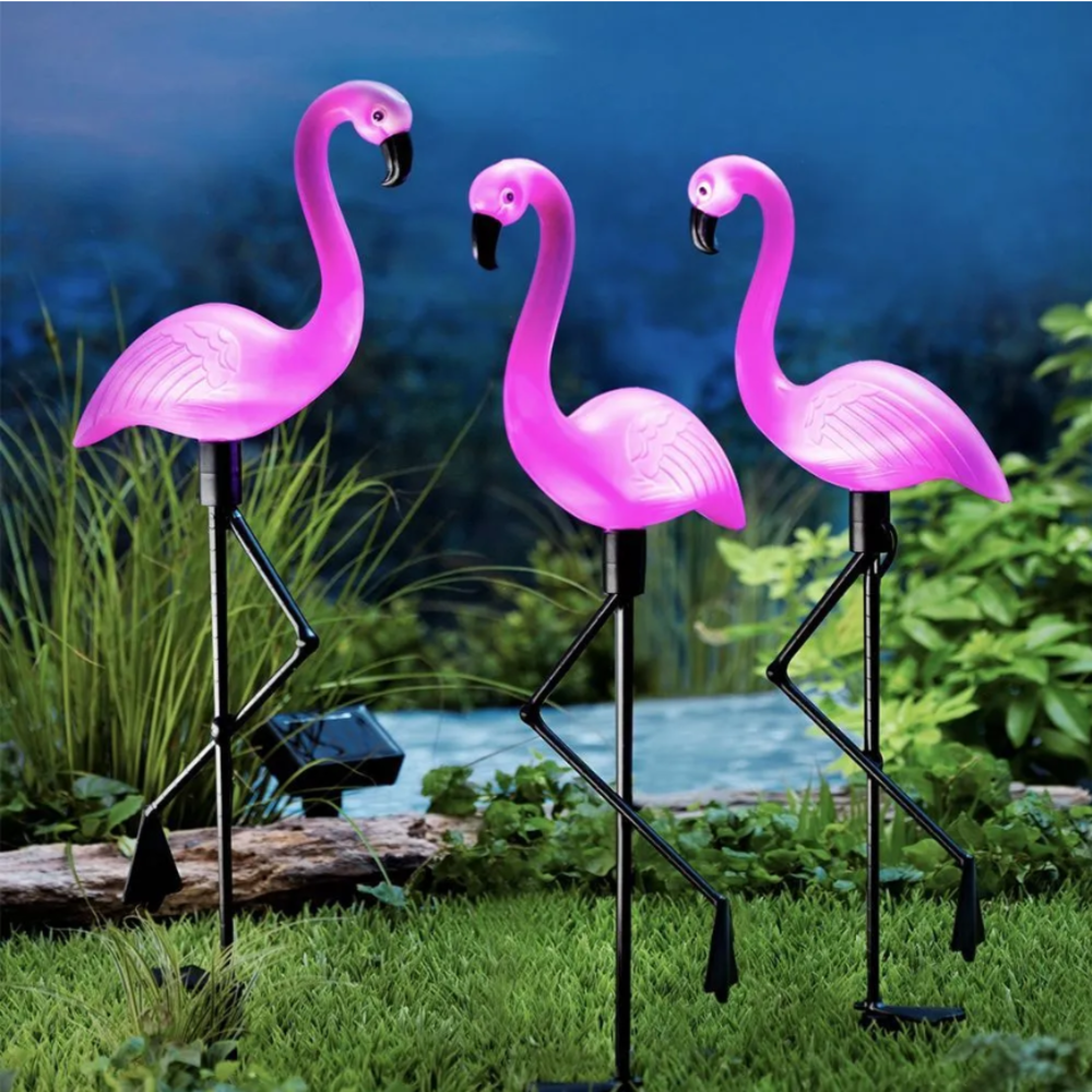 3Pcs Solar Powered Flamingo Gr – Bollard Light Garden recenzja i cena
