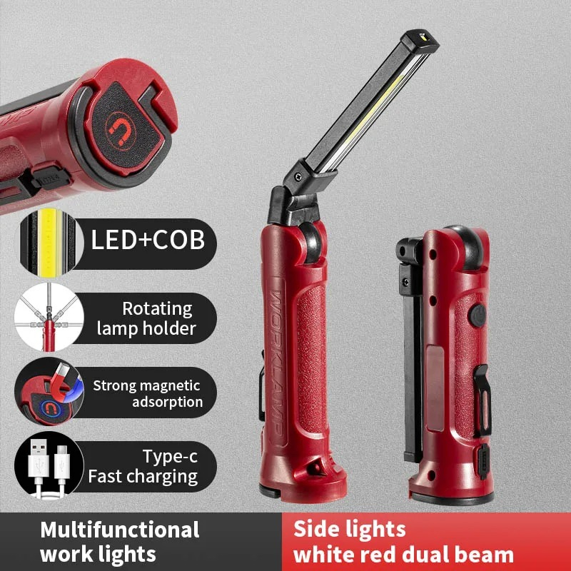COB LED Work Light Rechargeabl – Outdoor Lighting Hooks recenzja i cena