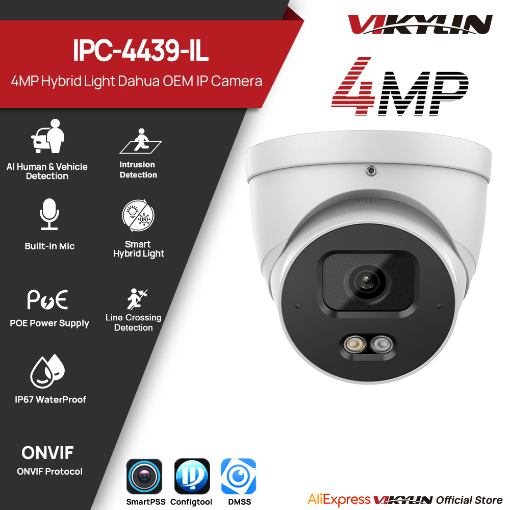 VIKYLIN 4MP IP Security Camera – Outdoor Lighting No Electricity recenzja i cena
