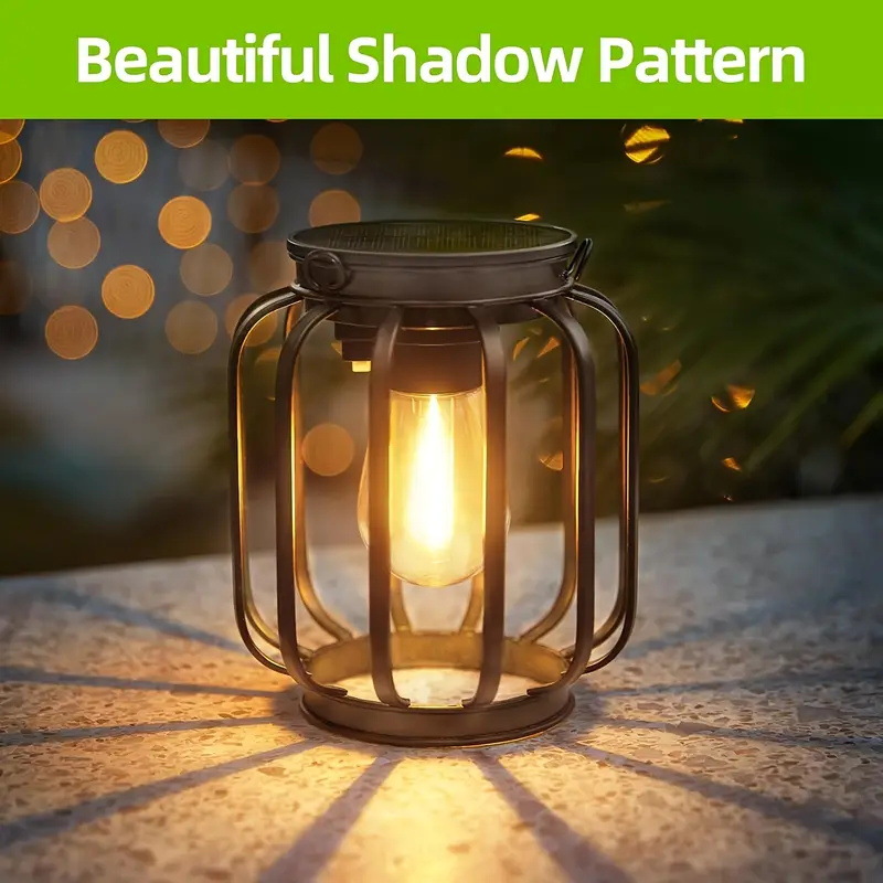 Solar Wrought Iron Lights Vint – Outdoor Lighting Pendant recenzja i cena