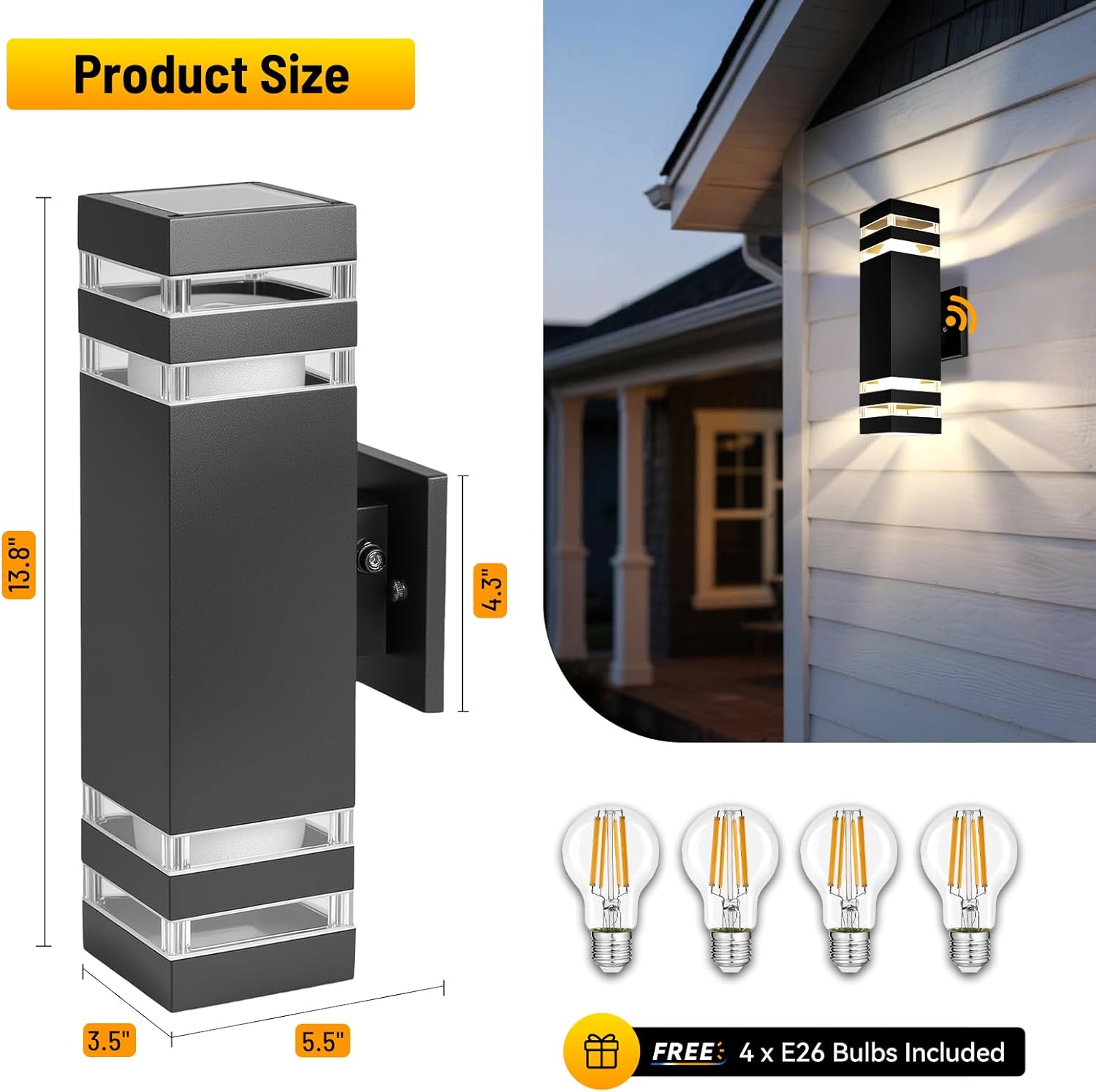 Modern Outdoor Wall Sconce 2-P – Outdoor Lighting Up And Down recenzja i cena