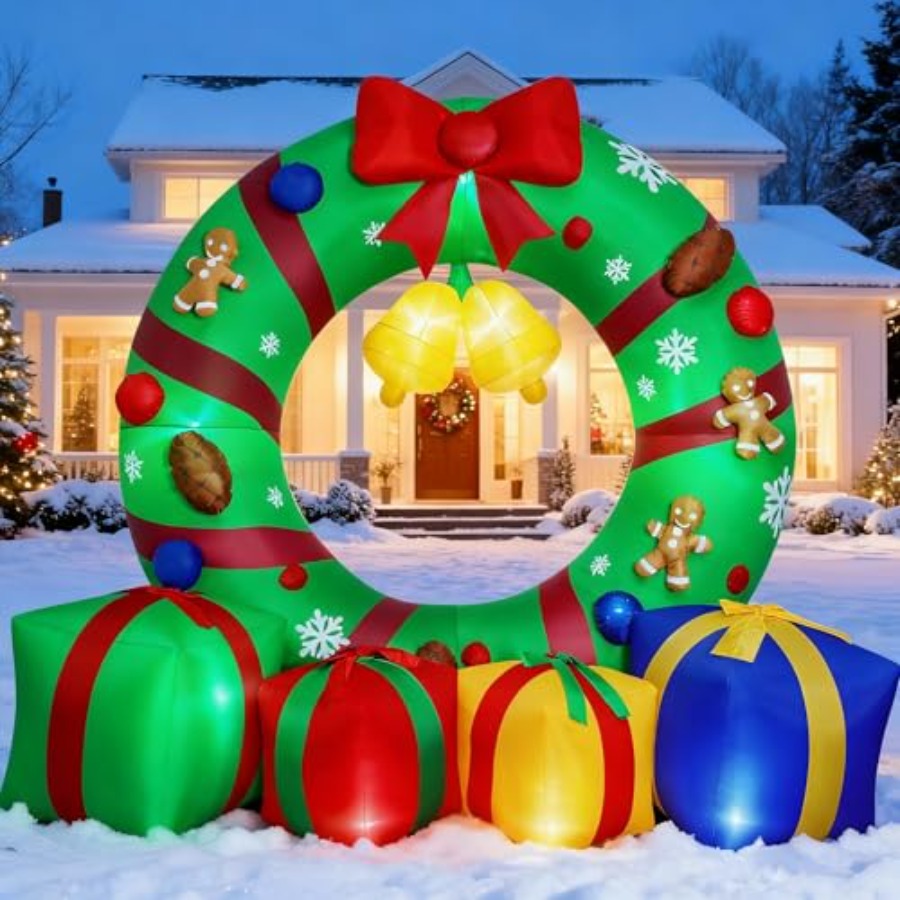 10FT Giant Inflatable Christma – Outdoor Lighting Box recenzja i cena