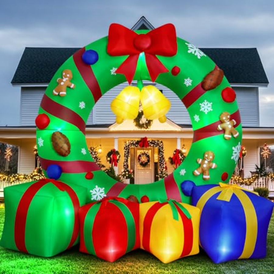 10FT Giant Inflatable Christma – Outdoor Lighting Box recenzja i cena