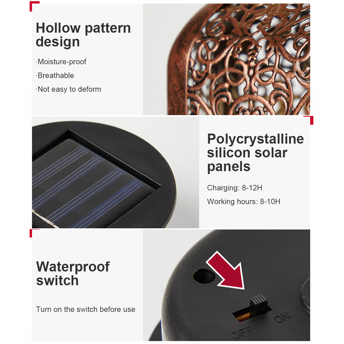 Solar Lanterns Outdoor Waterpr – Bollard Light Garden recenzja i cena