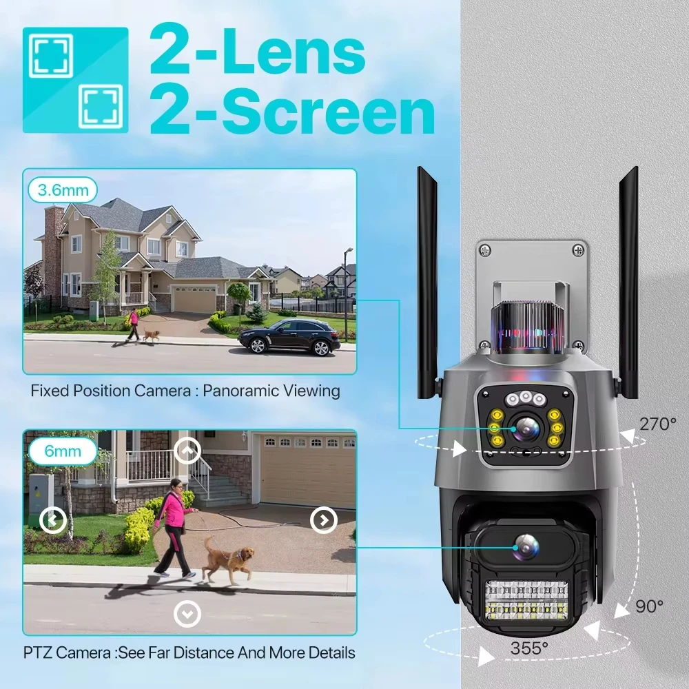 Outdoor Wifi PTZ Camera 4K 8MP – Outdoor Lighting No Electricity recenzja i cena