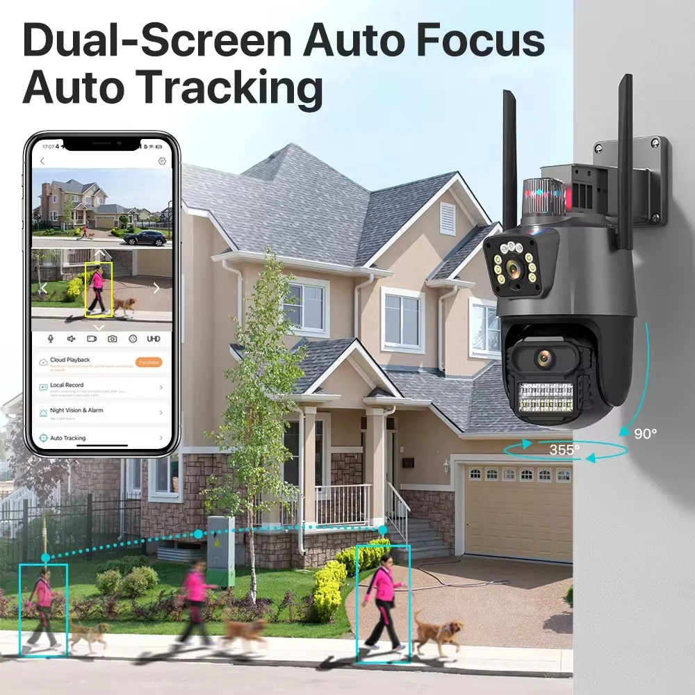 Outdoor Wifi PTZ Camera 4K 8MP – Outdoor Lighting No Electricity recenzja i cena