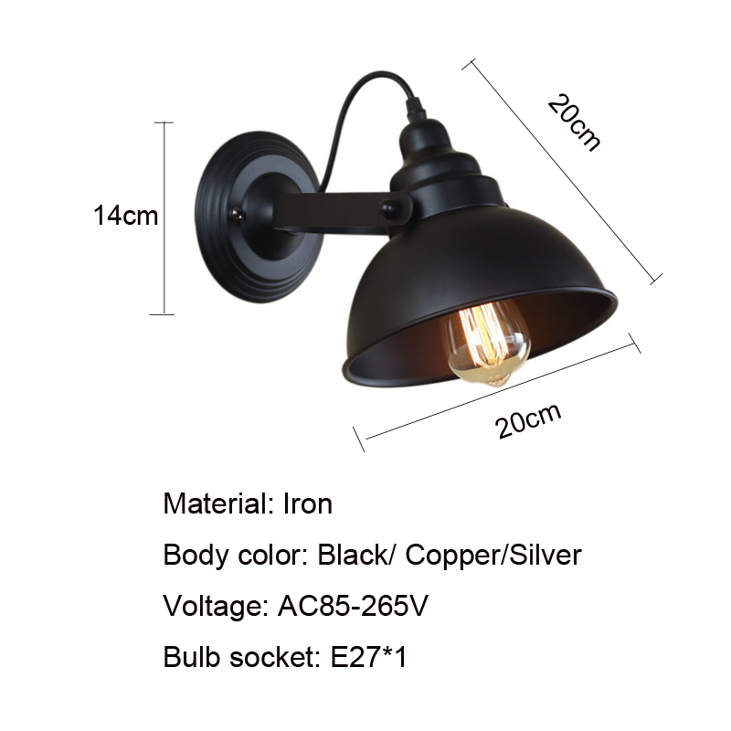 Vintage Wall Lamp E27 Industri – Outdoor Lighting Up And Down recenzja i cena