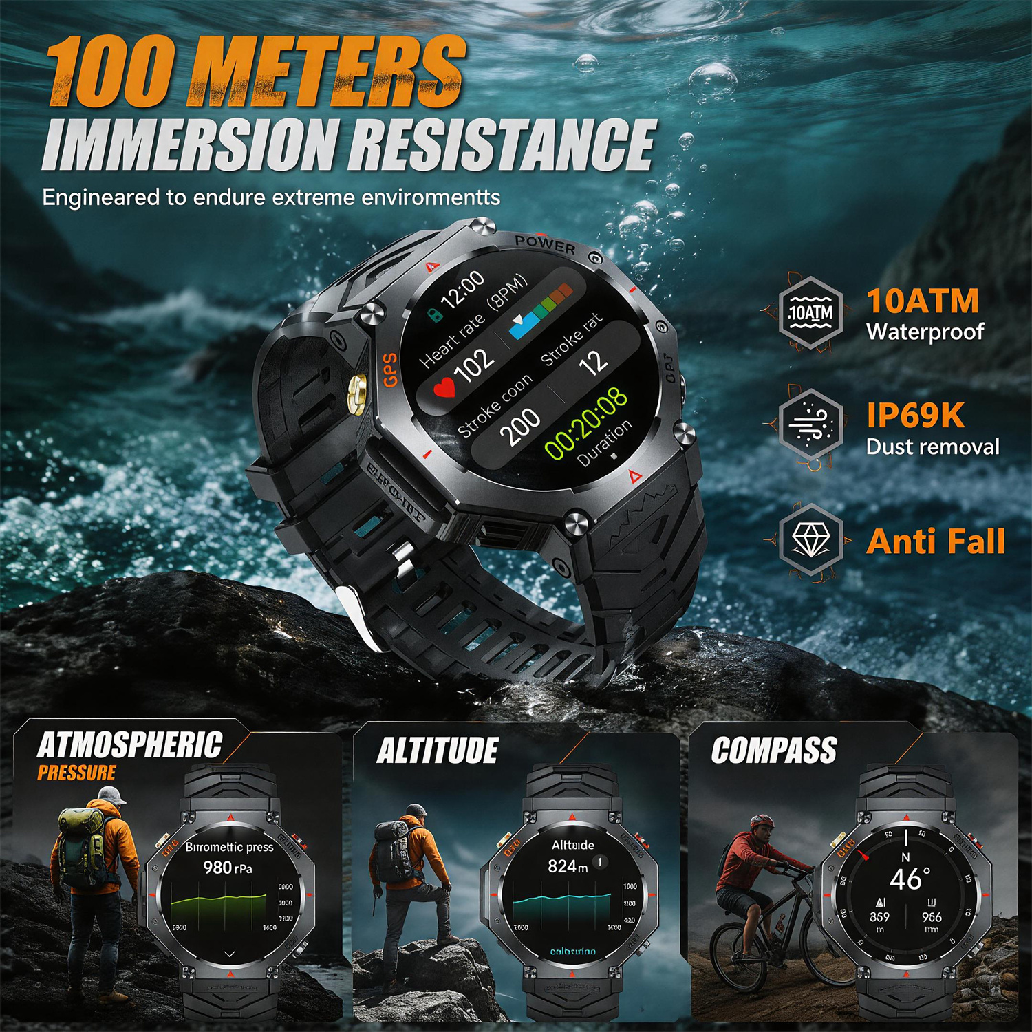 Military Smart Watch T-Rex 3 B – Outdoor Lighting Perspectives recenzja i cena