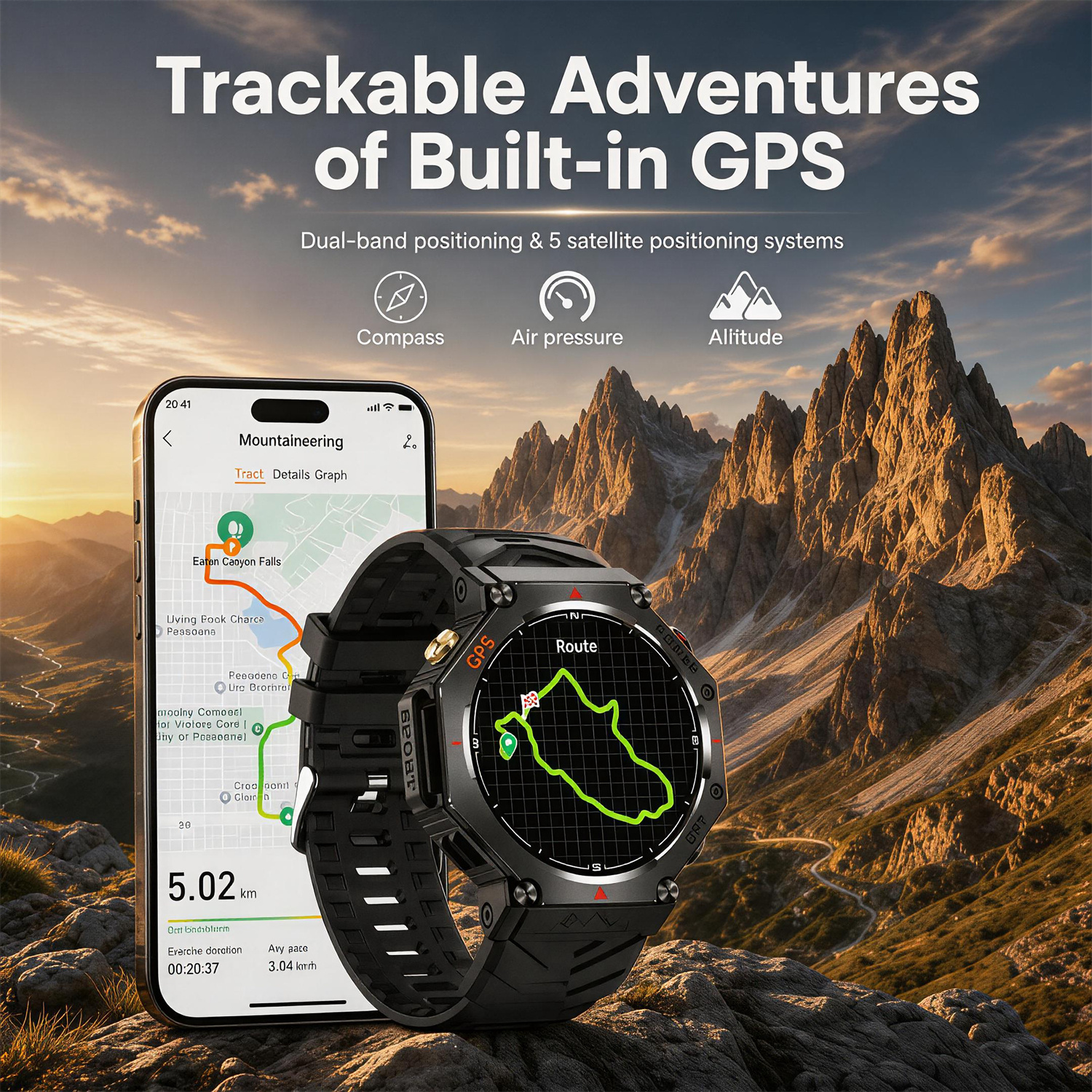 Military Smart Watch T-Rex 3 B – Outdoor Lighting Perspectives recenzja i cena