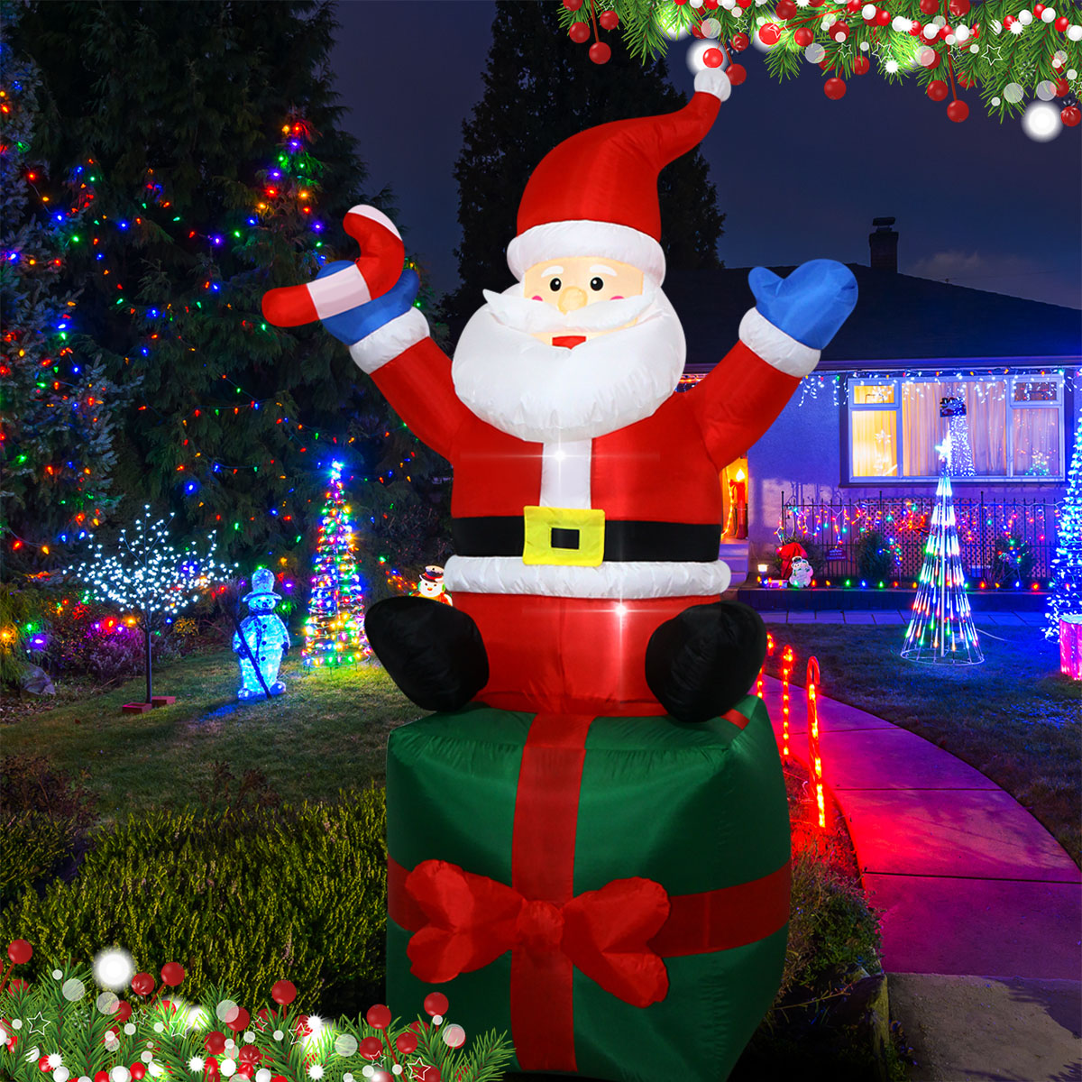 6 FT Christmas Inflatables San – Outdoor Lighting Box recenzja i cena