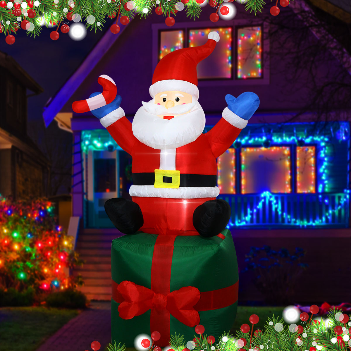 6 FT Christmas Inflatables San – Outdoor Lighting Box recenzja i cena