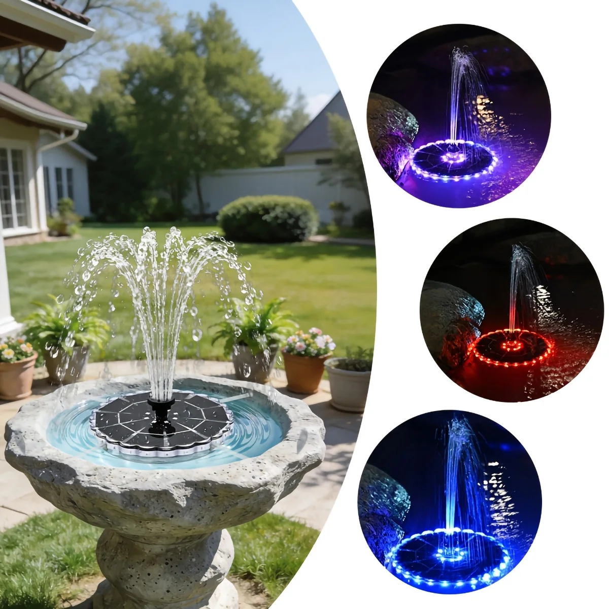 3.5W Outdoor Solar Fountain fo – Bollard Light Garden recenzja i cena