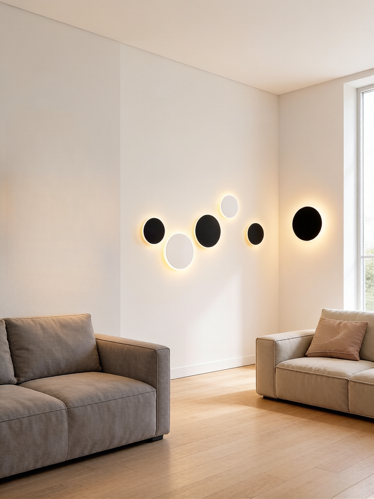 Nordic Minimalist Round LED Wa – Outdoor Lighting Up And Down recenzja i cena