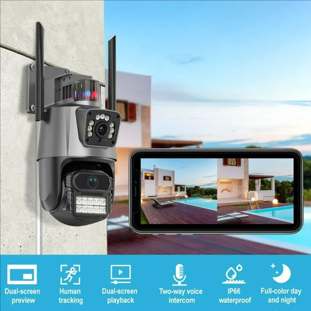 4K 8MP Dual-Lens Dual Screen O – Outdoor Lighting No Electricity recenzja i cena