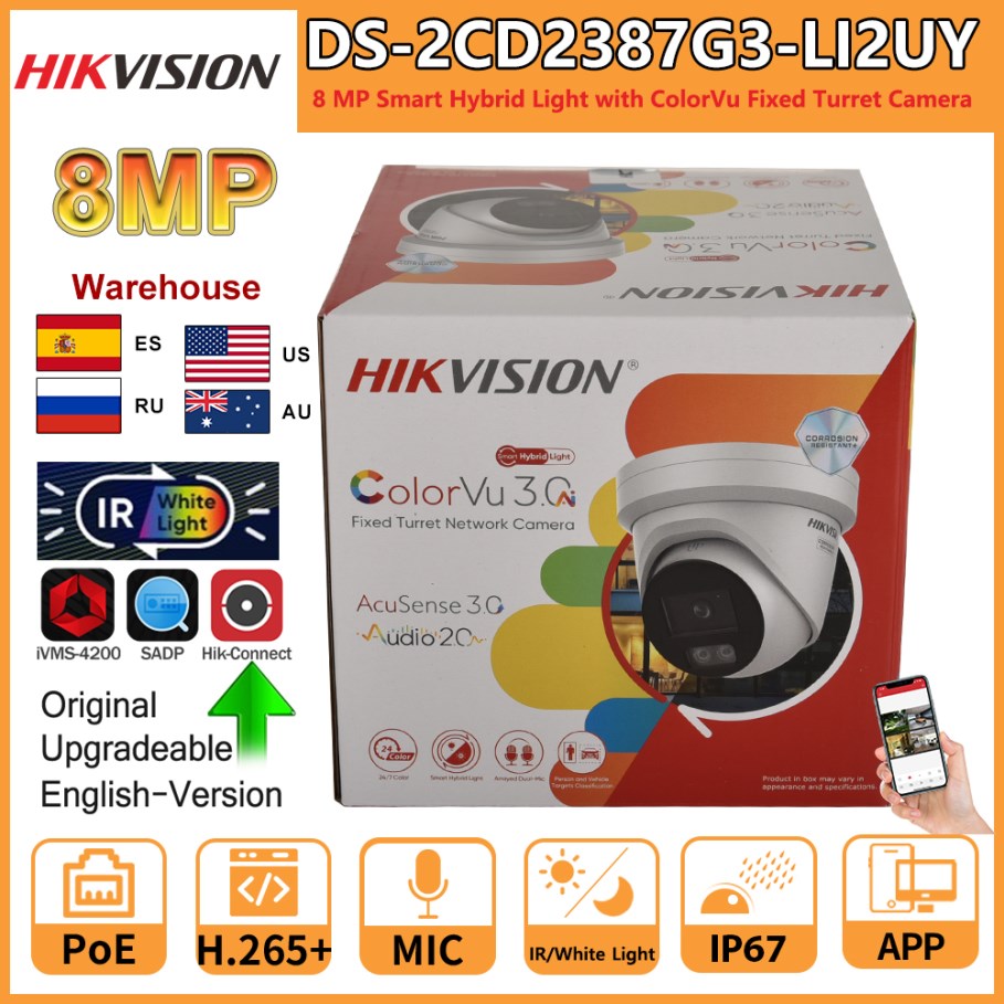 Hikvision 8MP IP Camera DS-2CD – Outdoor Lighting No Electricity recenzja i cena