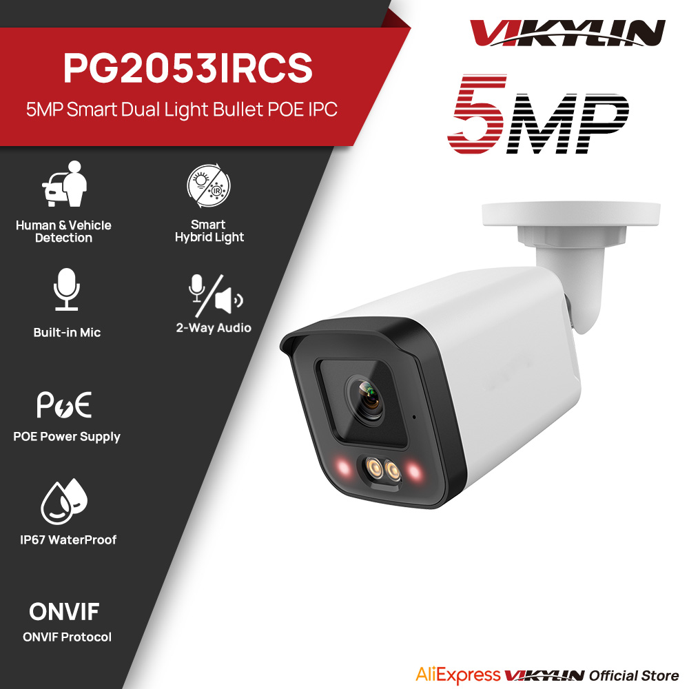 VIKYLIN IP Security Camera 5MP – Outdoor Lighting No Electricity recenzja i cena