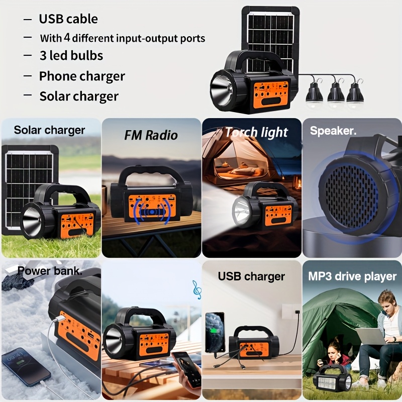 Solar Rechargeable Camping Lig – Outdoor Lighting Up And Down recenzja i cena
