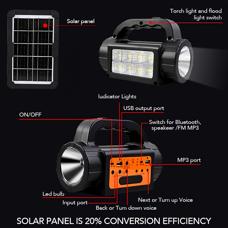 Solar Rechargeable Camping Lig – Outdoor Lighting Up And Down recenzja i cena