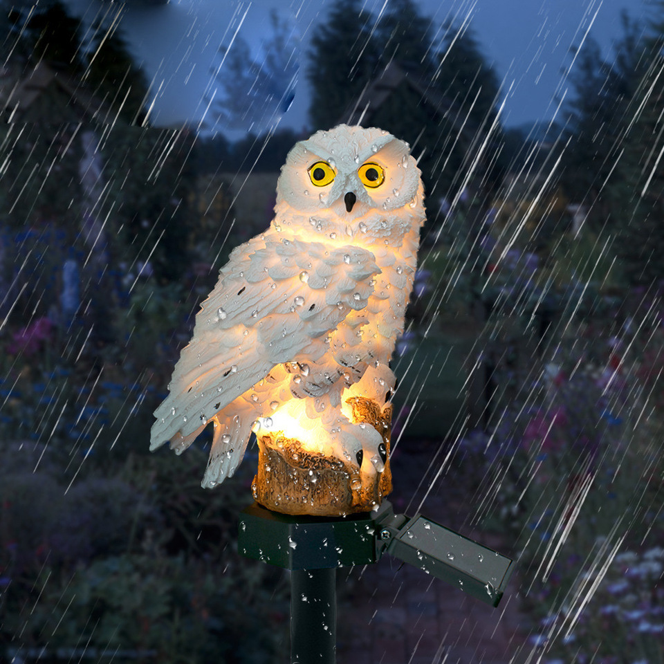 Solar Owl Statue Garden Light  – Outdoor Lighting Brands recenzja i cena