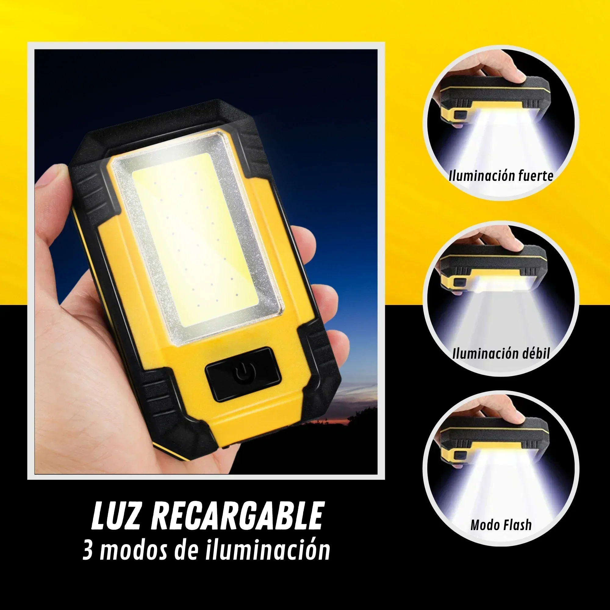 Portable 4000MaH Rechargeable  – Outdoor Lighting Hooks recenzja i cena