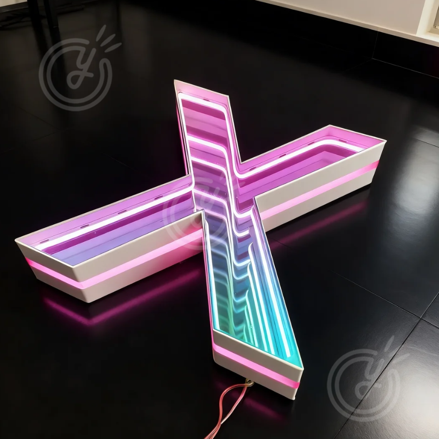Custom 3D LED Infinity Mirror  – Outdoor Lighting Box recenzja i cena