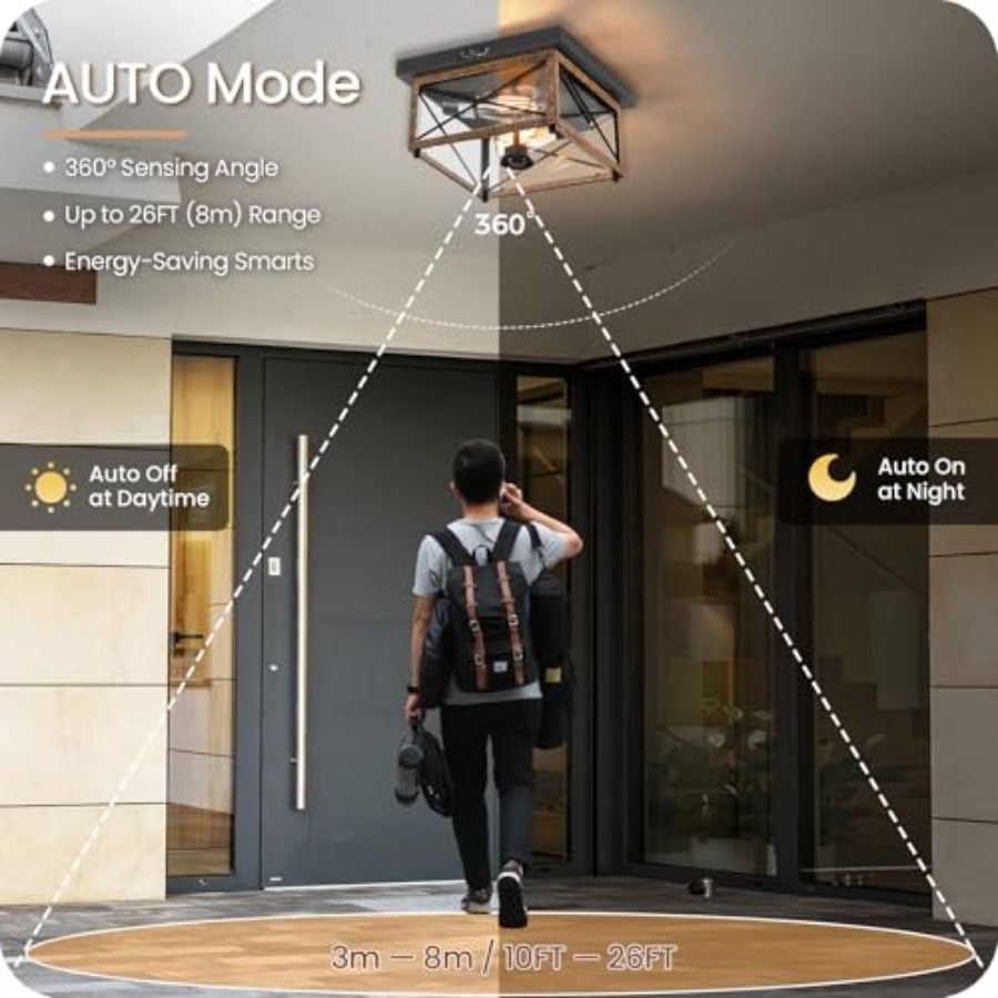 Outdoor Ceiling Light with Mot – Outdoor Lighting Sensor recenzja i cena