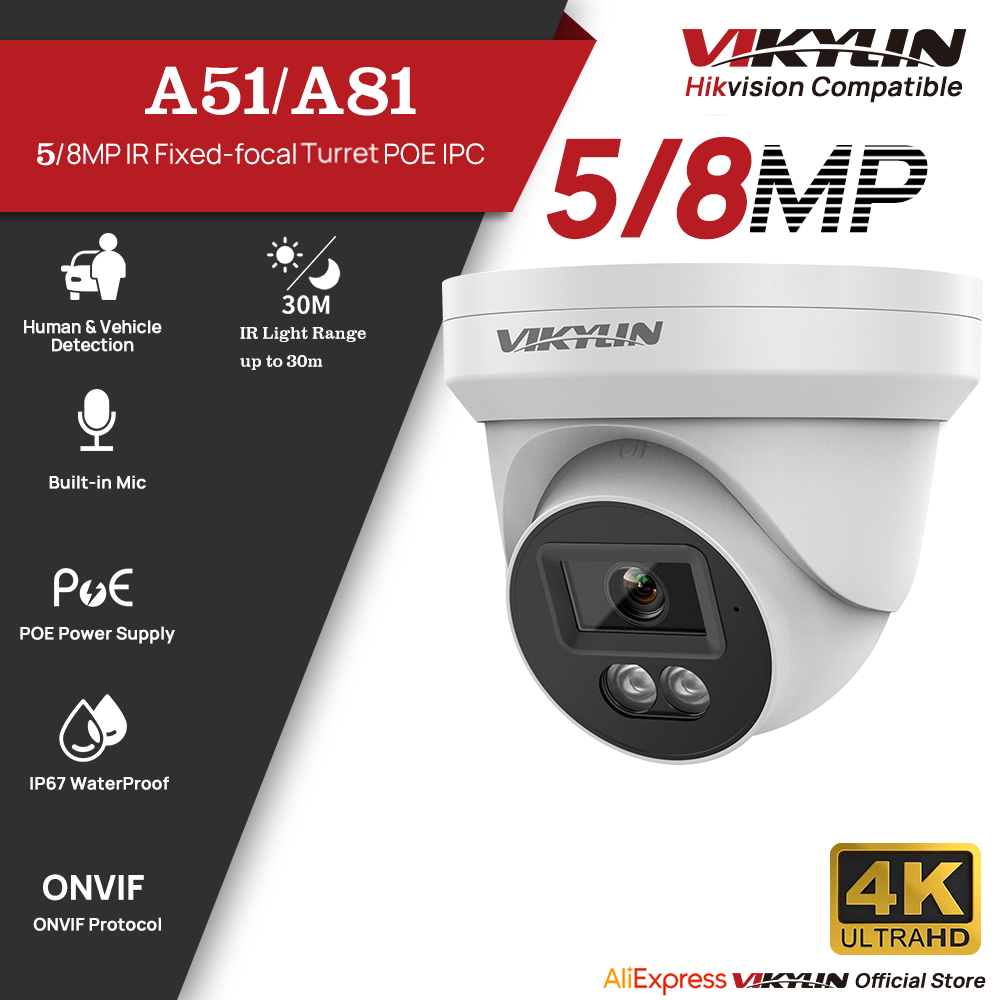 VIKYLIN 5/8MP HD IP Security C – Outdoor Lighting No Electricity recenzja i cena