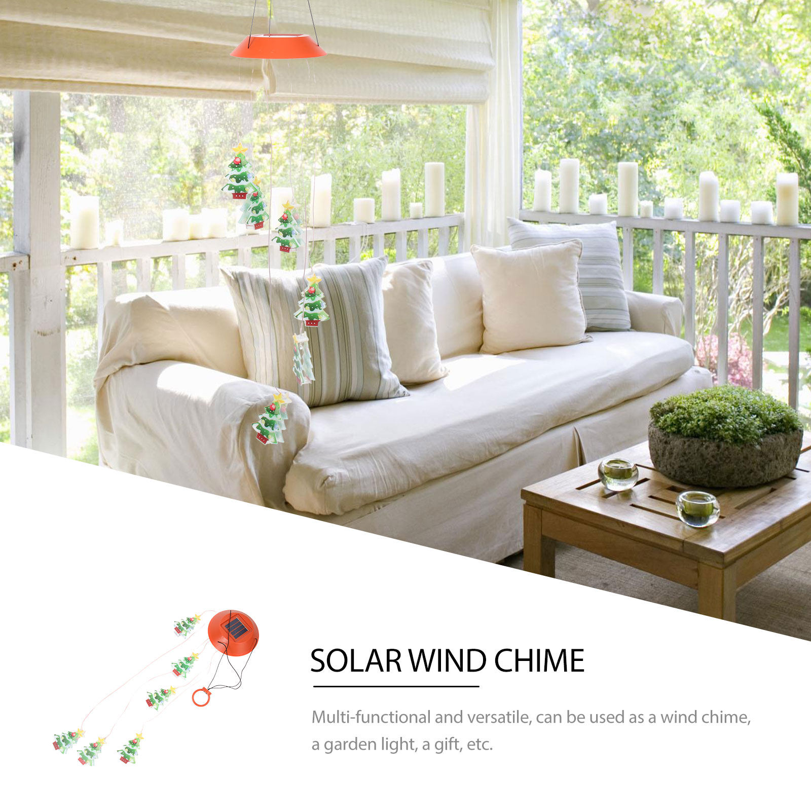 Christmas Tree Solar Lamp Chim – Outdoor Lighting Pendant recenzja i cena
