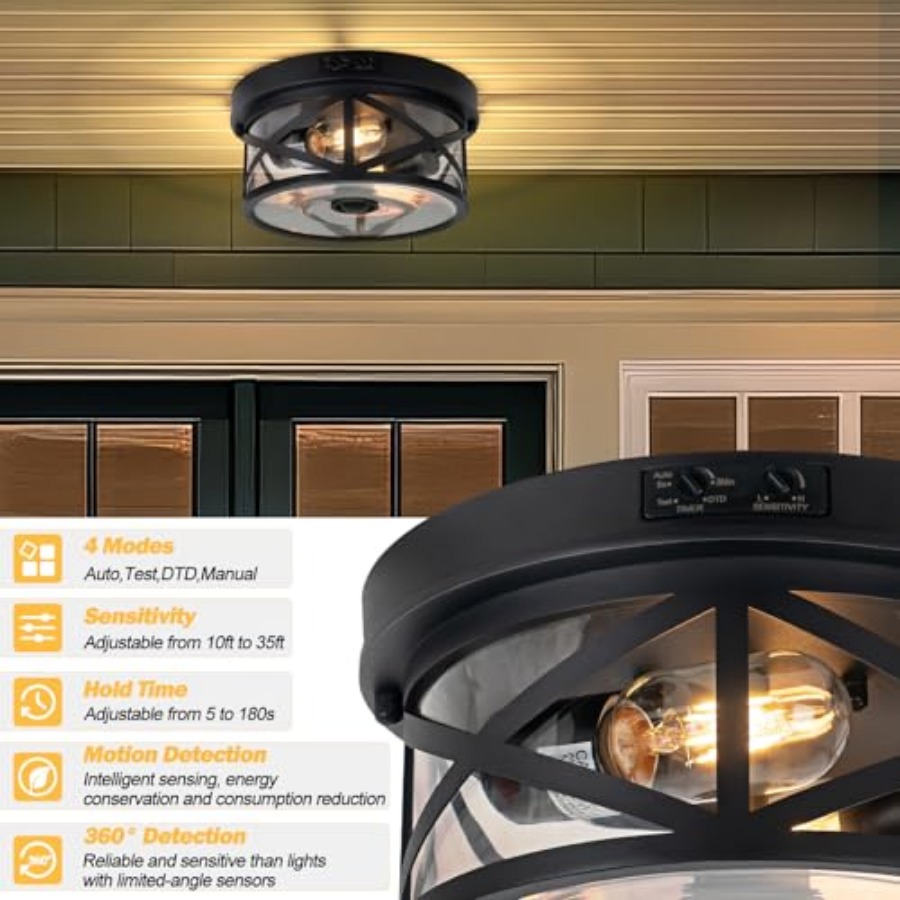 Motion Sensor Outdoor Ceiling  – Outdoor Lighting Sensor recenzja i cena