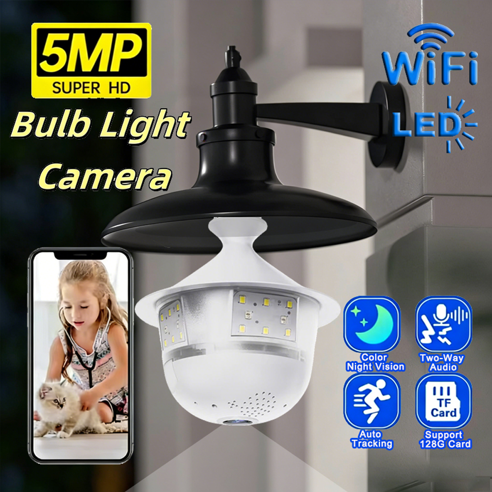 Bulb Indoor Camera Security In – Outdoor Lighting No Electricity recenzja i cena